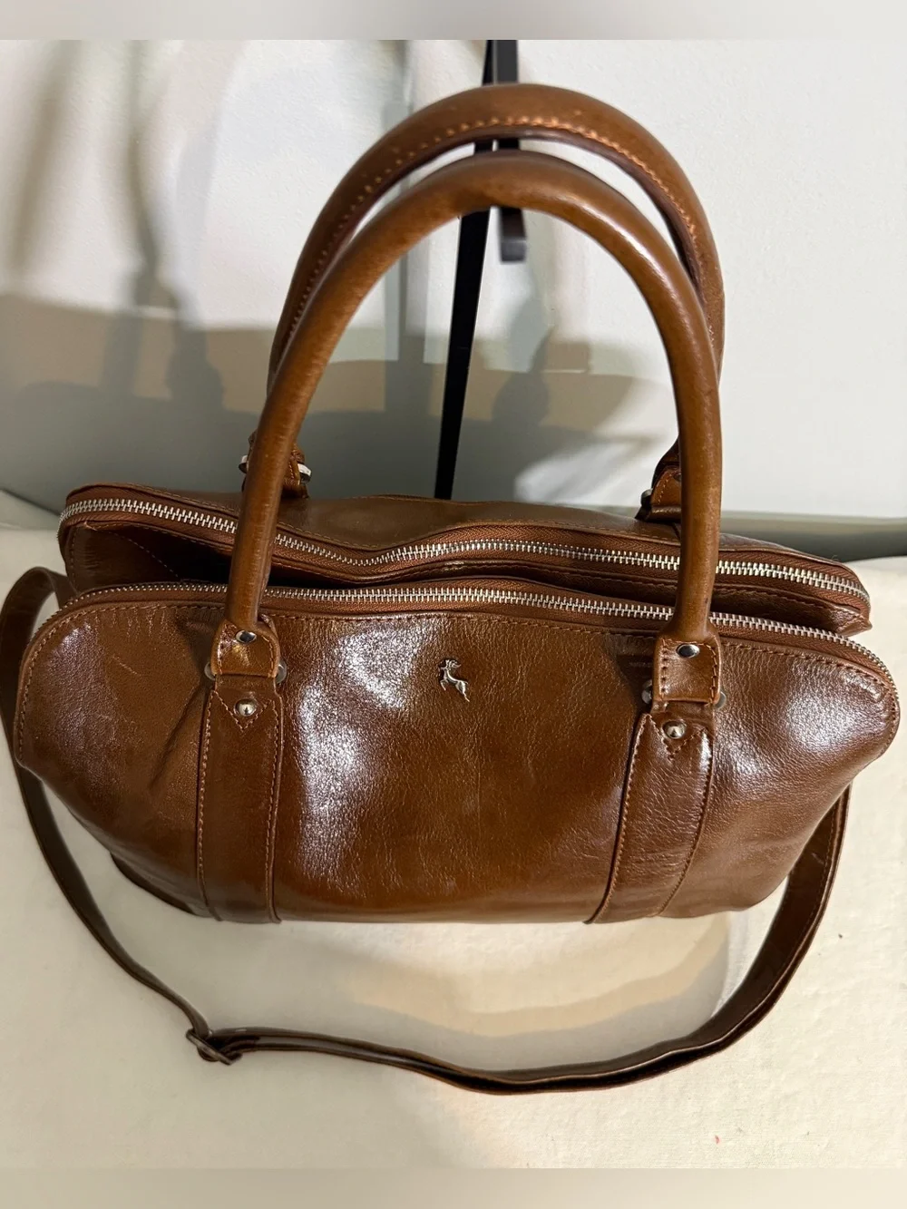 Ashwood leather satchel